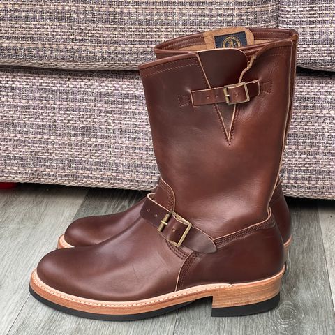 John Lofgren Wabash Engineer Boots in Chocolate