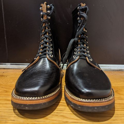 Flame Panda Boondocker in Shinki Black Teacore Horsebutt