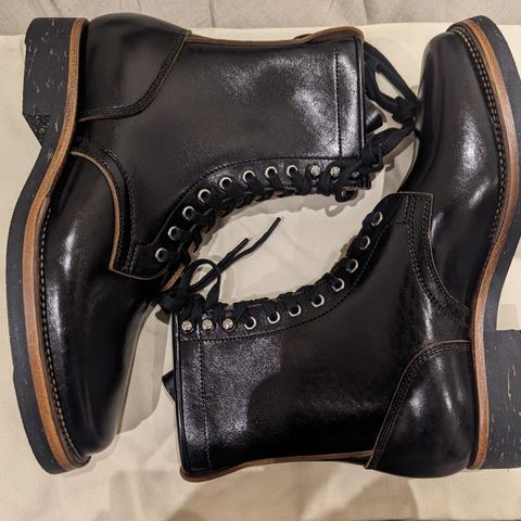 Flame Panda Boondocker in Shinki Black Teacore Horsebutt