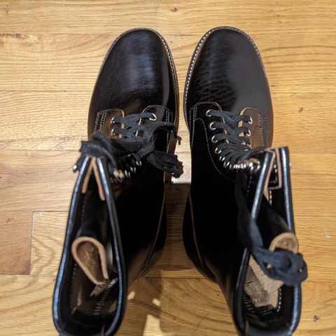 Flame Panda Boondocker in Shinki Black Teacore Horsebutt