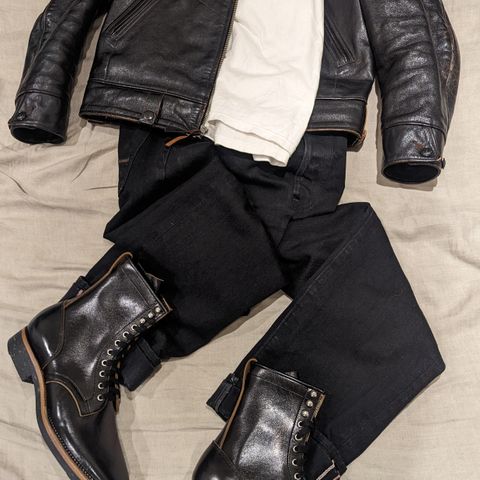 Flame Panda Boondocker in Shinki Black Teacore Horsebutt