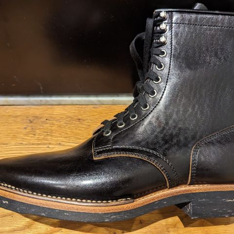 Flame Panda Boondocker in Shinki Black Teacore Horsebutt