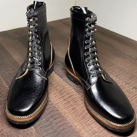 Flame Panda Boondocker in Shinki Black Teacore Horsebutt