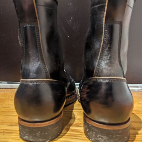 Flame Panda Boondocker in Shinki Black Teacore Horsebutt