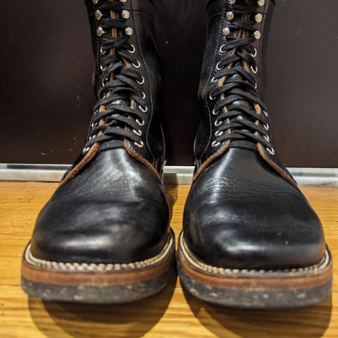 Flame Panda Boondocker in Shinki Black Teacore Horsebutt