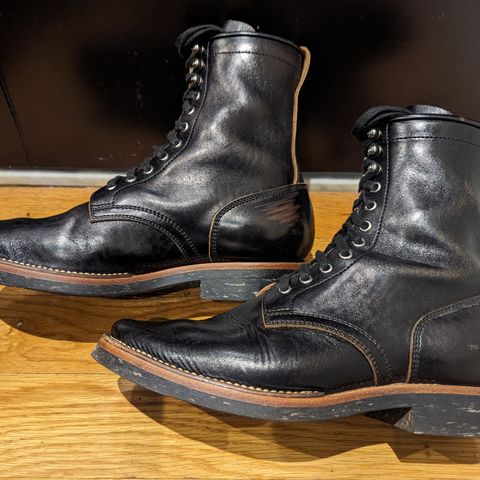 Flame Panda Boondocker in Shinki Black Teacore Horsebutt