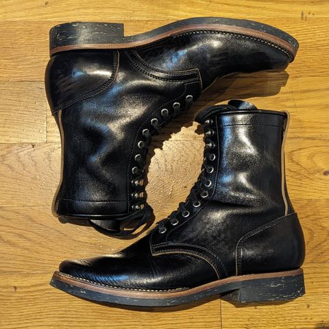 Flame Panda Boondocker in Shinki Black Teacore Horsebutt