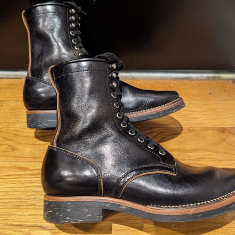 Flame Panda Boondocker in Shinki Black Teacore Horsebutt