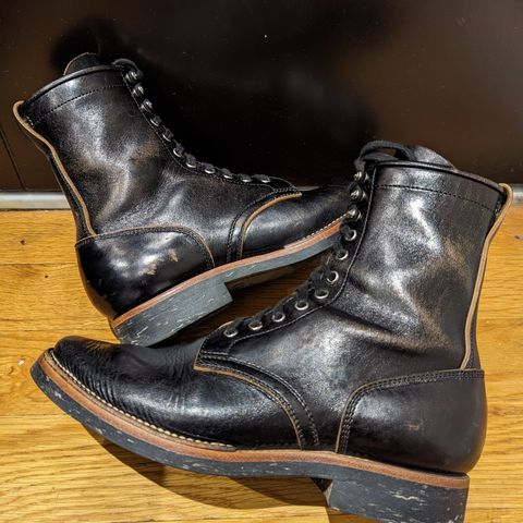 Flame Panda Boondocker in Shinki Black Teacore Horsebutt
