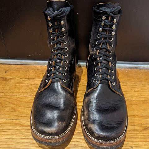 Flame Panda Boondocker in Shinki Black Teacore Horsebutt
