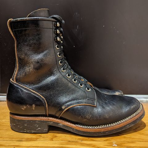 Flame Panda Boondocker in Shinki Black Teacore Horsebutt