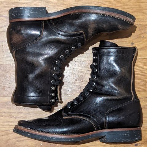 Flame Panda Boondocker in Shinki Black Teacore Horsebutt
