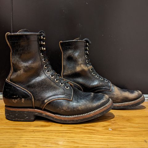 Flame Panda Boondocker in Shinki Black Teacore Horsebutt