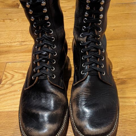 Flame Panda Boondocker in Shinki Black Teacore Horsebutt