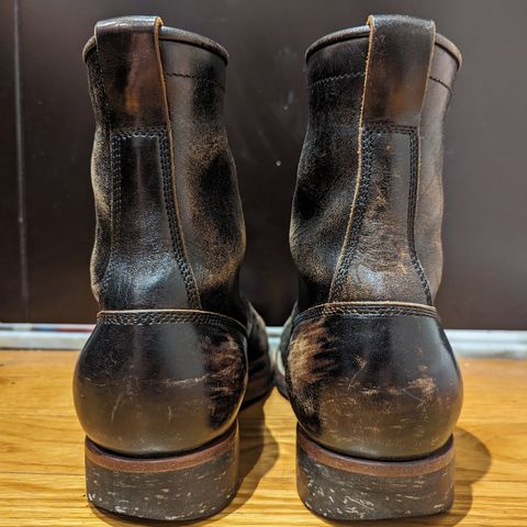 Flame Panda Boondocker in Shinki Black Teacore Horsebutt