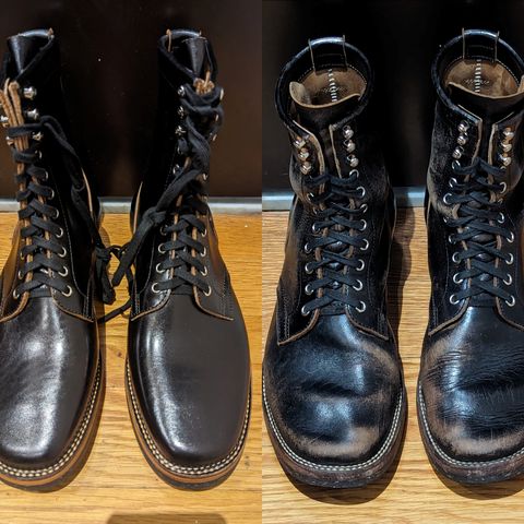 Flame Panda Boondocker in Shinki Black Teacore Horsebutt