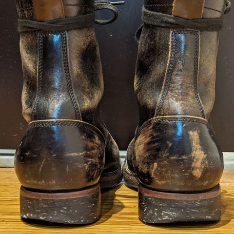 Flame Panda Boondocker in Shinki Black Teacore Horsebutt
