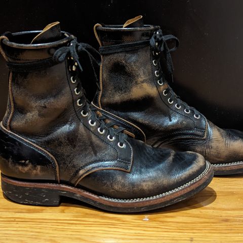 Flame Panda Boondocker in Shinki Black Teacore Horsebutt