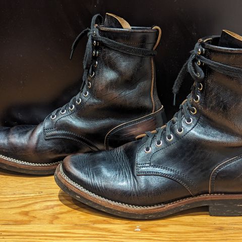 Flame Panda Boondocker in Shinki Black Teacore Horsebutt