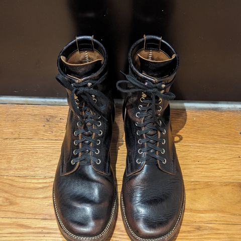 Flame Panda Boondocker in Shinki Black Teacore Horsebutt