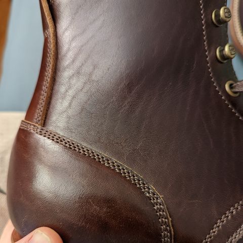 Flame Panda Service Boot in Shinki Chocolate Antique Horsehide