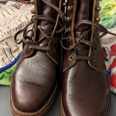 Flame Panda Service Boot in Shinki Chocolate Antique Horsehide