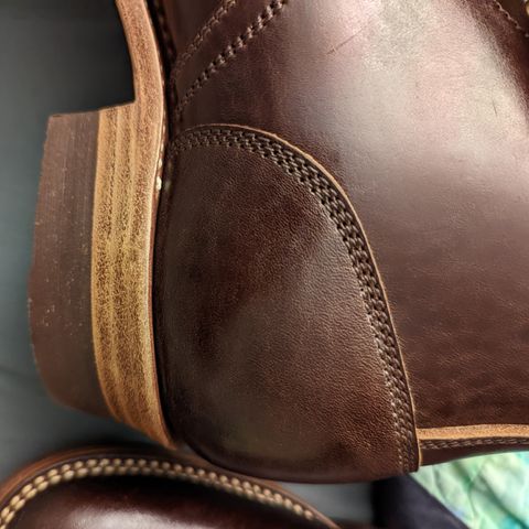 Flame Panda Service Boot in Shinki Chocolate Antique Horsehide