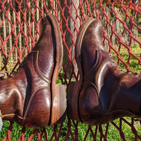 Flame Panda Service Boot in Shinki Chocolate Antique Horsehide