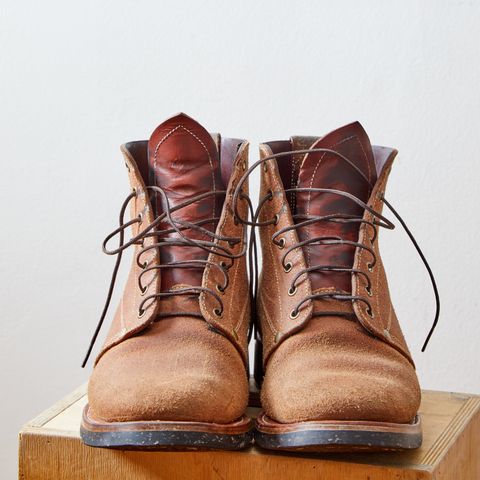 Unsung U 22-1 Slog Boot in Wickett & Craig Chestnut Oiled Latigo Roughout