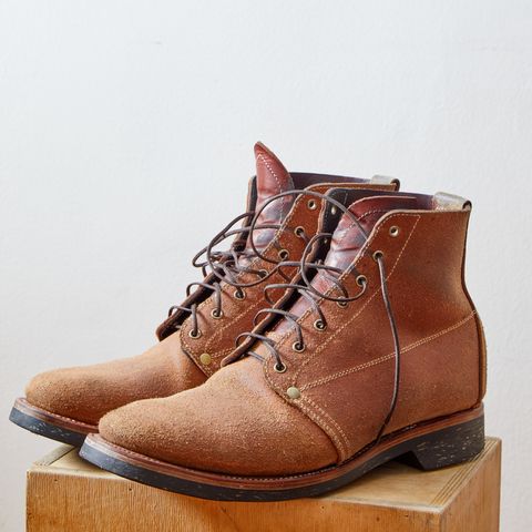Unsung U 22-1 Slog Boot in Wickett & Craig Chestnut Oiled Latigo Roughout