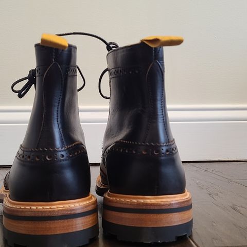 Tricker's Stow Country Boot in Horween Black Chromexcel