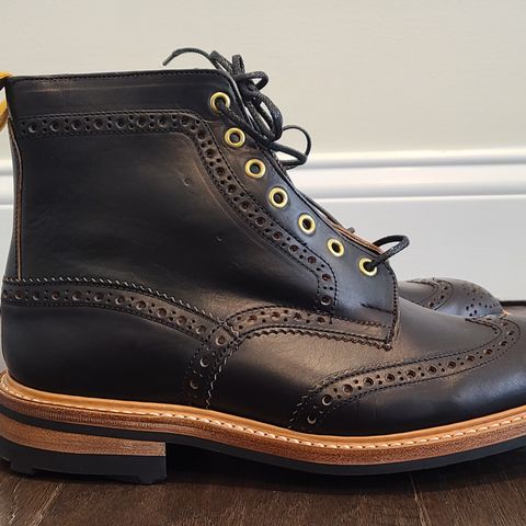 Tricker's Stow Country Boot in Horween Black Chromexcel