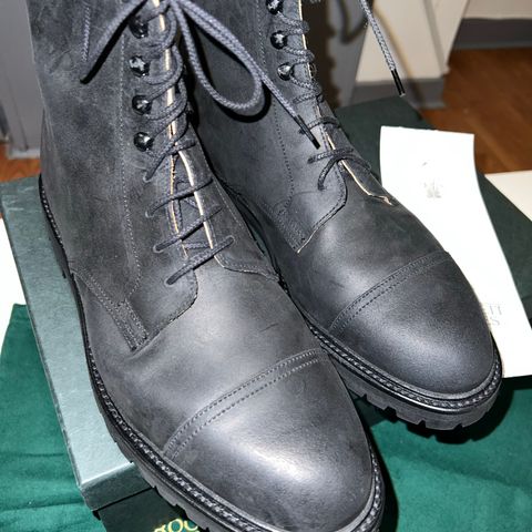 Crockett & Jones Coniston in Black Roughout Suede