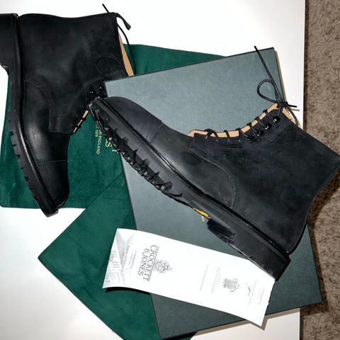 Crockett & Jones Coniston in Black Roughout Suede