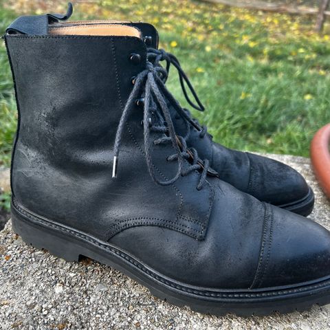 Crockett & Jones Coniston in Black Roughout Suede