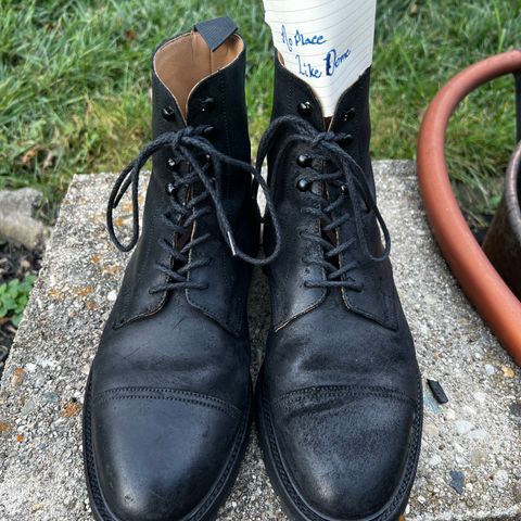 Crockett & Jones Coniston in Black Roughout Suede