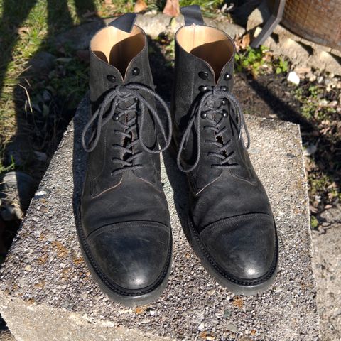 Crockett & Jones Coniston in Black Roughout Suede