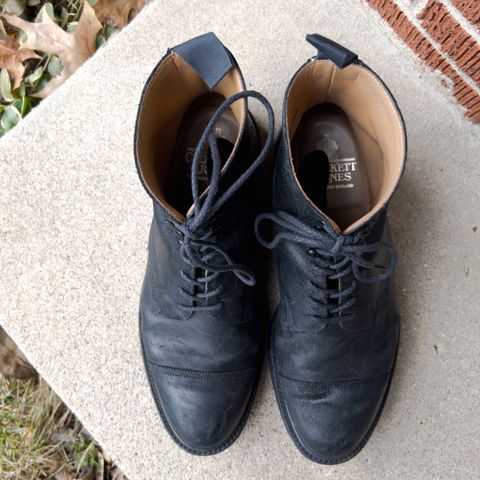 Crockett & Jones Coniston in Black Roughout Suede