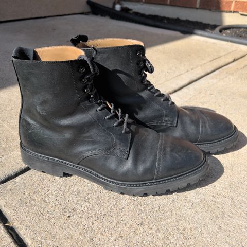 Crockett & Jones Coniston in Black Roughout Suede