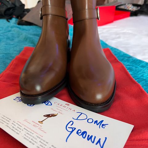 Carmina Jodhpur Boots in Brown Vegano