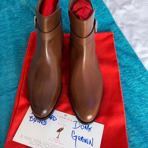 Carmina Jodhpur Boots in Brown Vegano