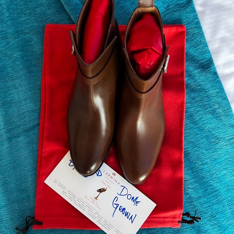 Carmina Jodhpur Boots in Brown Vegano
