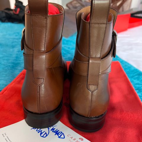 Carmina Jodhpur Boots in Brown Vegano
