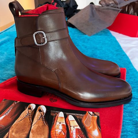 Carmina Jodhpur Boots in Brown Vegano