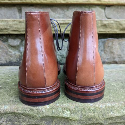 Grant Stone Edward Boot in Horween Honey Glazed Shell Cordovan