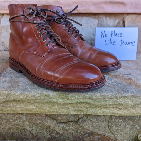 Grant Stone Edward Boot in Horween Honey Glazed Shell Cordovan