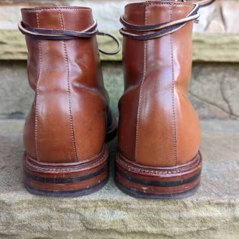 Grant Stone Edward Boot in Horween Honey Glazed Shell Cordovan