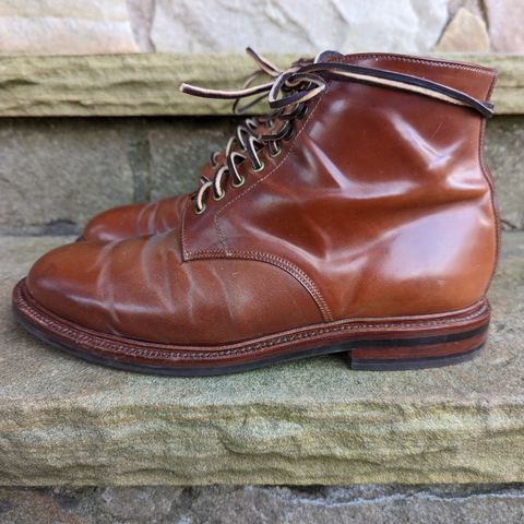 Grant Stone Edward Boot in Horween Honey Glazed Shell Cordovan