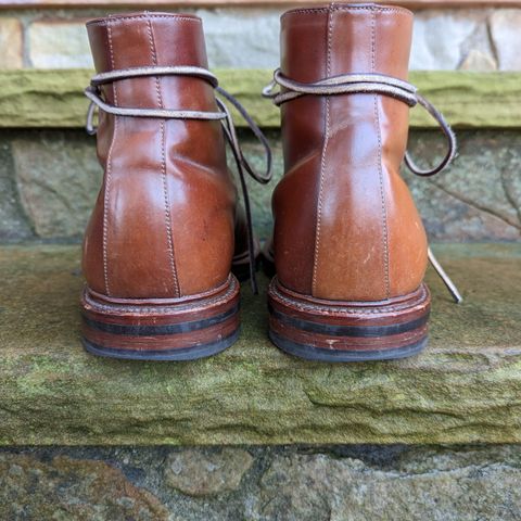 Grant Stone Edward Boot in Horween Honey Glazed Shell Cordovan