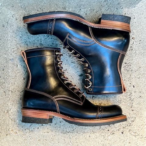 Quan Shoemaker Unlisted Model in Maryam Black Horsebutt